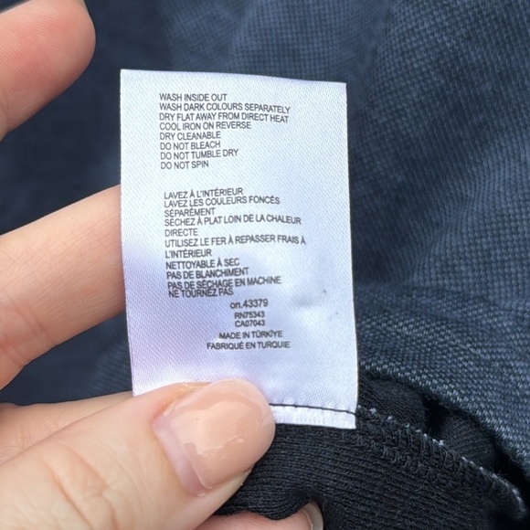 GUIDE LONDON NAVY HIDDEN SKULL PRINT INSIDE PLACKET SHORT SLEEVE POLO, size XL - Picture 10 of 10